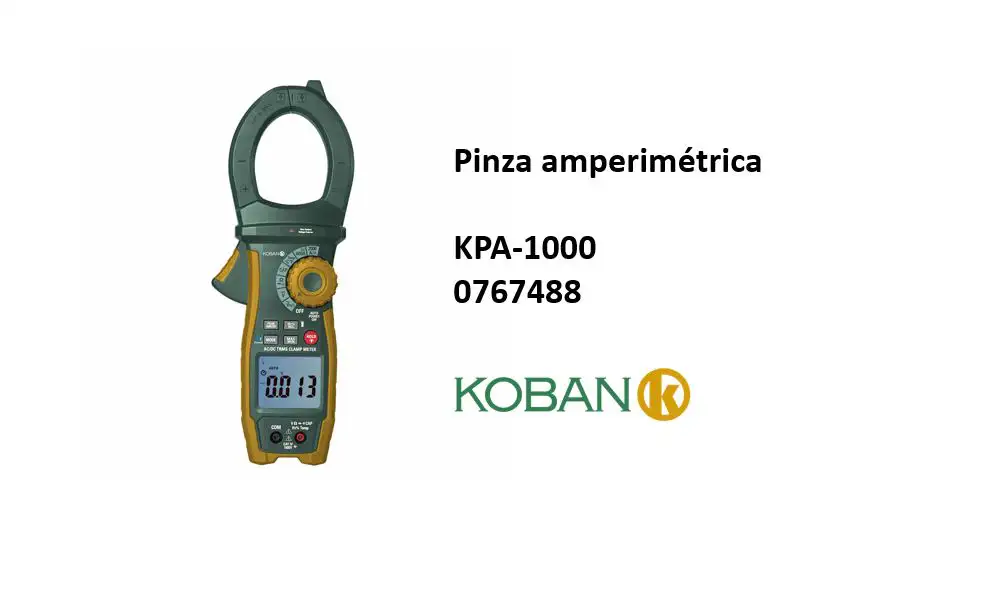 ¿Conoces nuestra pinza amperimétrica KPA-1000?